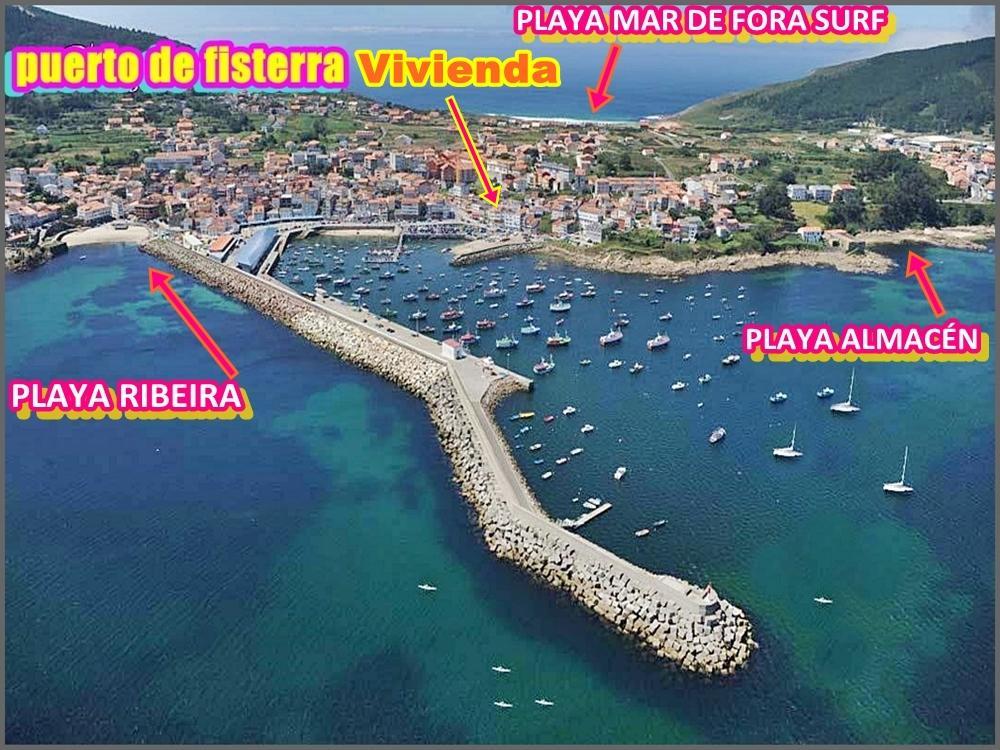 Apartamento Paseo Del Puerto Finisterre Bagian luar foto